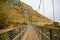 Bear Canyon Suspension Bridge in Autumn