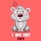 Bear cartoon mouse character illustration dog quote tee graphic koala slogan sign cute animal style art set print sticker design