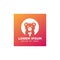 Bear drinking juice logo template vector illustration icon element
