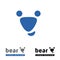 Bear face logo template