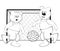 Bear, football, cute vector illustration, coloring page