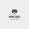 bear game logo design template animal concept controller