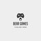 bear game logo design template animal concept controller