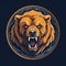 The bear logo in 2D digital illustration