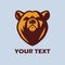 Bear Logo Template Vector Mascot Design