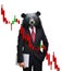 Bear market, stock investment concept