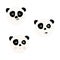 Bear Panda vector icon  vector illustration  cute  fabulous Panda bear