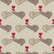 Bear polar bear Seamless Pattern red heart Kiss Love valentine isolated wallpaper background