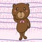 Bear question seamless pattern