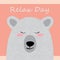 Bear`s relax day for any template