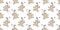 Bear seamless pattern vector polar Bear badminton racket cartoon tile background repeat wallpaper scarf isolated illustration