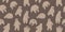 Bear seamless pattern vector polar bear isolated teddy wallpaper background brown