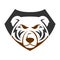 Bear Shield Icon Illustration Brand Identity
