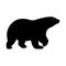 Bear silhouette. Vector illustration