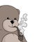 Bear smoking draw