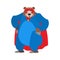 Bear superhero. Super Grizzly in mask and raincoat. Strong beast