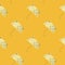 Bear umbrella seamless pattern. Funny characters background