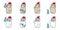 Bear vector christmas face mask covid-19 santa claus hat polar bear coronavirus virus icon alcohol gel teddy logo symbol character