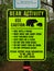 Bear Warning Sign in Frederick County Maryland