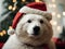 Bear-y Merry Christmas: Snuggle Up in Style with Our White Bear Santa Hats