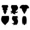 Beard icon vector set. barbershop illustration sign collection. hairdresser symbol.
