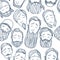 Beard styles pattern