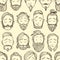 Beard styles pattern