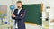 Bearded man in classroom chalkboard copy space. Graduation and final examination. School. Teacher school lesson. Study