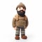 Bearded Man With Knitted Toy: A Utilitarian Adventure In British Topography