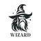 Bearded wizard logo