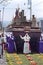 Bearers carrying shrine during Holy Week procession