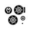 bearing replacement glyph icon vector isolated illustration