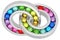 Bearings with colorful balls