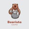 Bearista Cafe Logo Design