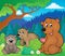 Bears in nature theme image 1