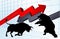 Bears Versus Bulls Stock Market Concept