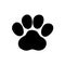 beast footprint icon on white background  vector