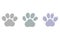 Beast footprint icon on white background, vector illustration