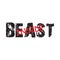 Beast inside -  Vector illustration design for banner, t shirt graphics, fashion prints, slogan tees, stickers, cards, posters