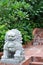 Beast statuary of Chinese style in park