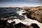 Beat of waves on a beach on Lofoten Islands