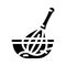 beater whisk glyph icon vector illustration