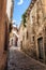 Beatiful narrow street in Mediterranean Europe, Croatia