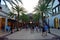 Beatiful palm street on Lake Buena Vista Shopping mall.