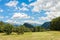 Beatiful panorama of Italian Alps in summer day.