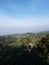 Beatiful Panoramic of Rice Field from Above in Tebing Keraton, Bandung, West Java, Indonesia