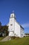 Beatiful rural white wedding chapel