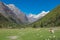 Beatiful scenic view of Four Girl Mountain, Rilong, China