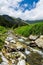 Beatiful Waterfalls in Vall de Nuria, Pyrenees, Catalonia