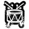 beating drum distressed icon